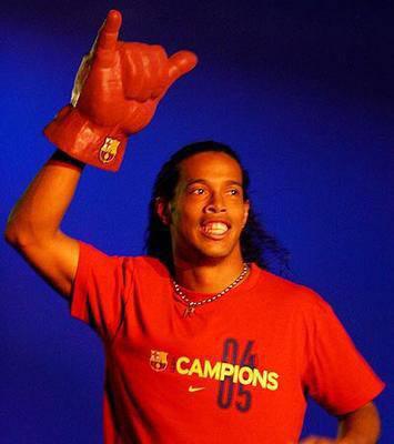 c'est tr&eacute;s bon jouer de barca maister ronaldinho